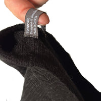 Halstub buff pannband 100% ull, unisex, grafitgrå-kolsvart