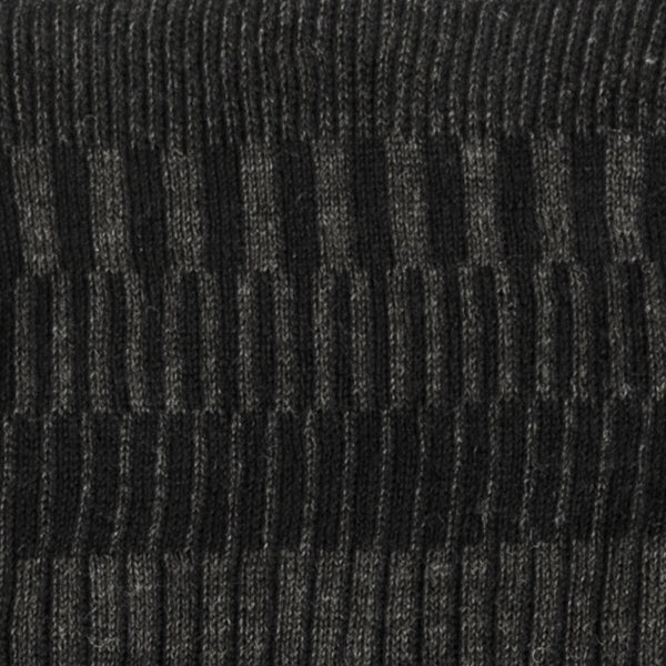 Halstub buff pannband 100% ull, unisex, grafitgrå-kolsvart