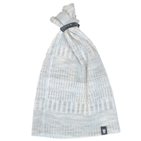 Halstub buff tubhalsduk pannband 100% ull, unisex, snövit-sandgrå