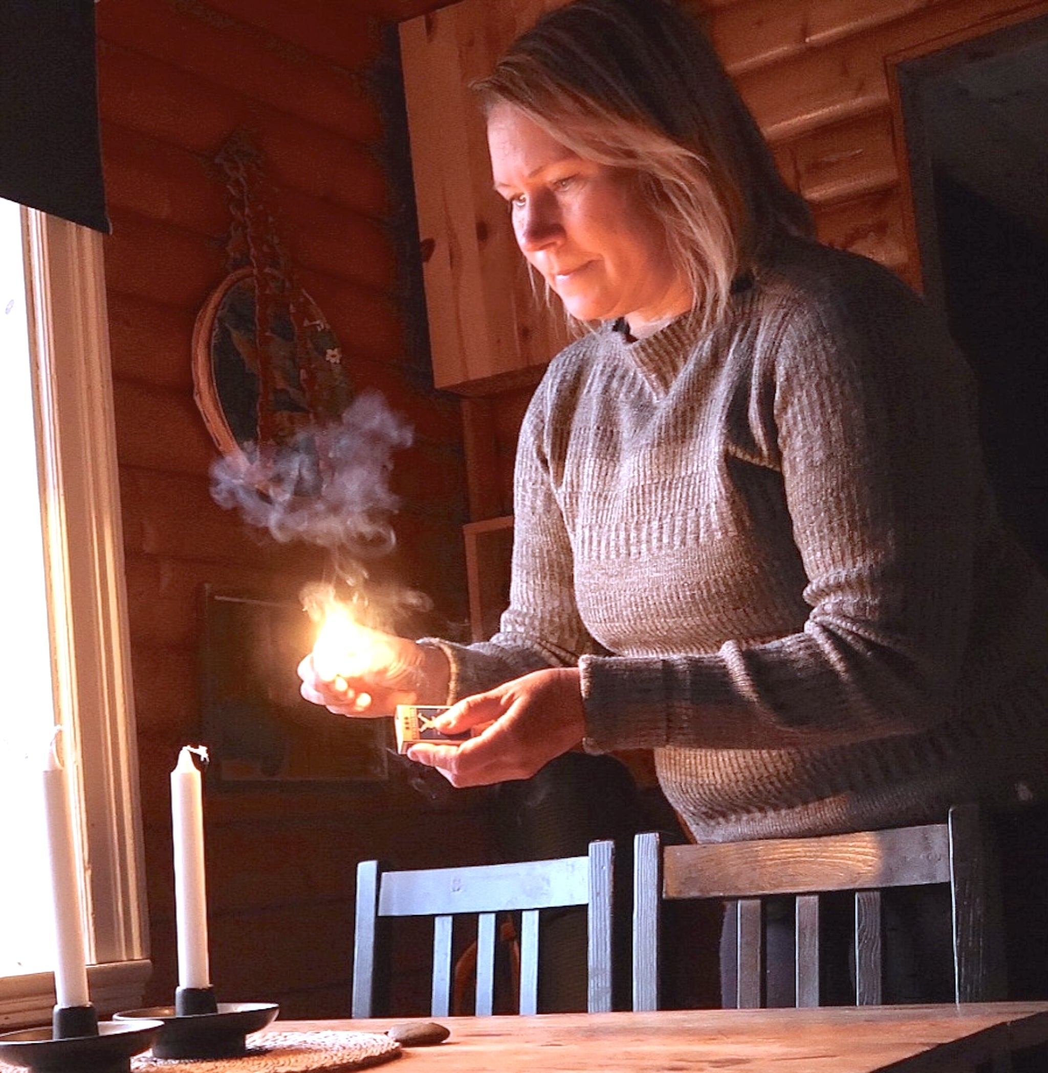 Tröja båthals figursydd 100% ull, dam, askgrå-stengrå