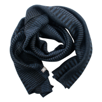 Ullhalsduk wool scarf organic blueblack