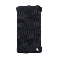 Ullhalsduk wool scarf organic blueblack