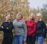 Tröja med båthals, figursydd 100% ull, dam, lingonröd-hallonrosa
