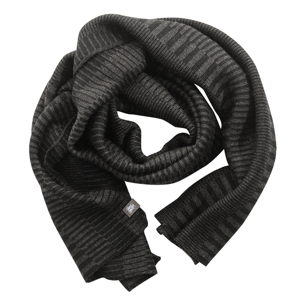 Wool scarf Black / Graphite