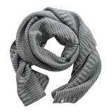 Ullhalsduk wool scarf organic grey