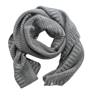 Ullhalsduk wool scarf organic grey