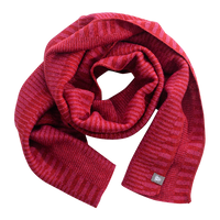 Ullhalsduk wool scarf organic redpink
