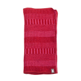 Ullhalsduk wool scarf organic redpink