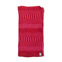 Ullhalsduk wool scarf organic redpink